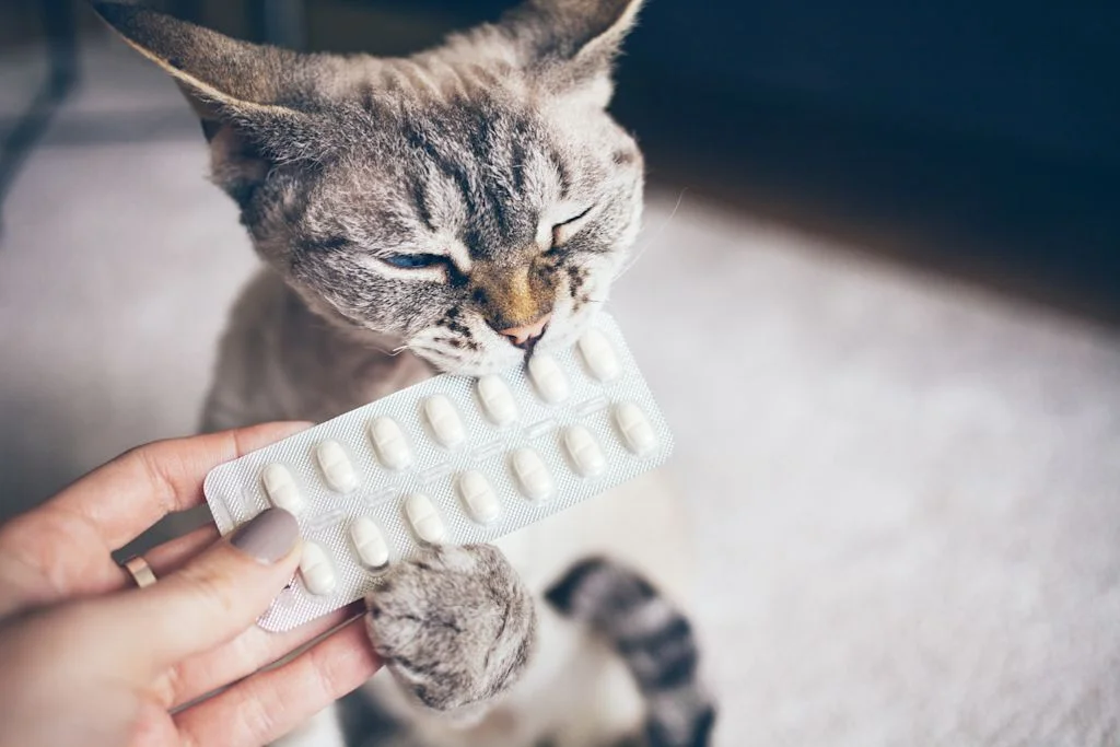 Comprimidos antipulgas gato